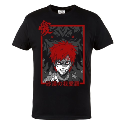 MĘSKA KOSZULKA DLA FANA NARUTO NINJA SHONEN MANGA ANIME GAARA 1