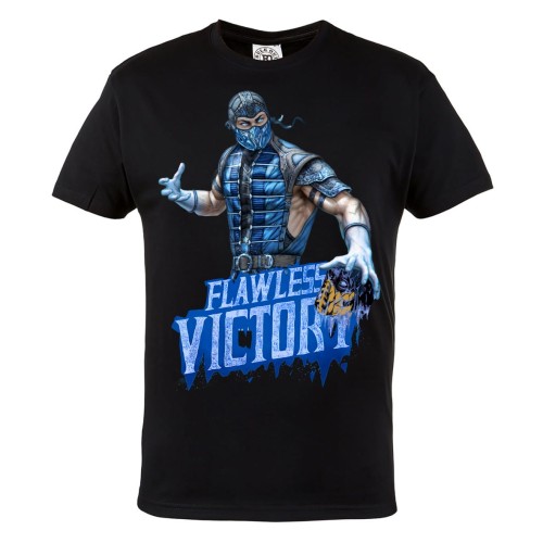 KOSZULKA MĘSKA DLA GRACZA MORTAL KOMBAT SUB ZERO FLAWLESS VICTORY