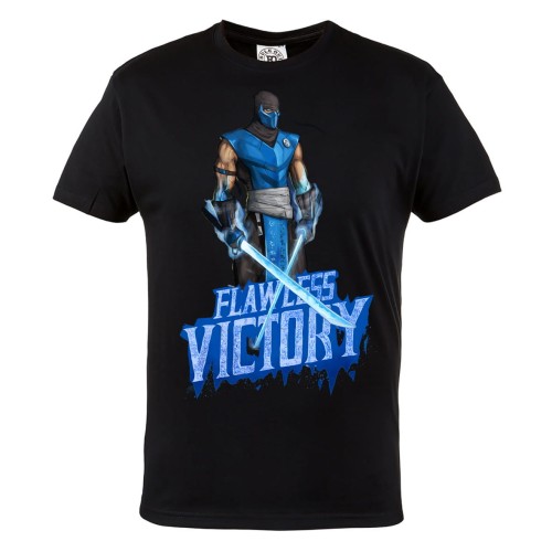 KOSZULKA MĘSKA DLA GRACZA MORTAL KOMBAT SUB ZERO FLAWLESS VICTORY ZWYCIĘSTWO