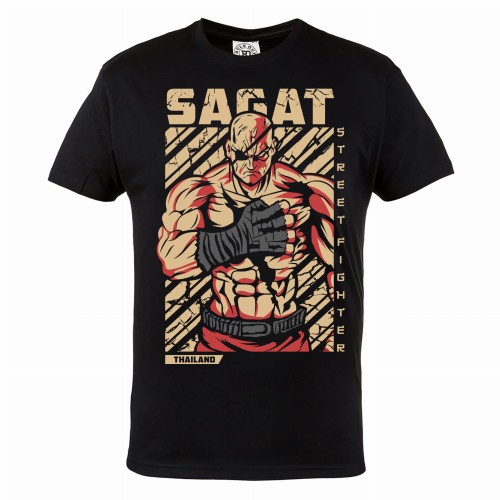 KOSZULKA MĘSKA DLA GRACZA STREET FIGHTER SAGAT EKSPERT MUAY THAI 1