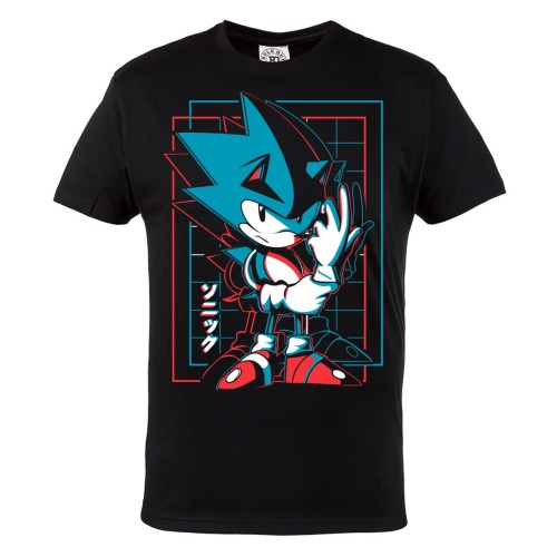 KOSZULKA GAMINGOWA DLA GRACZA SONIC THE HEDGEHOG NIEBIESKI JEŻ 1