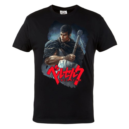 KOSZULKA DLA FANA MANGI BERSERK ANIME DARK FANTASY MANGA GUTS CZARNY SZERMIERZ 1