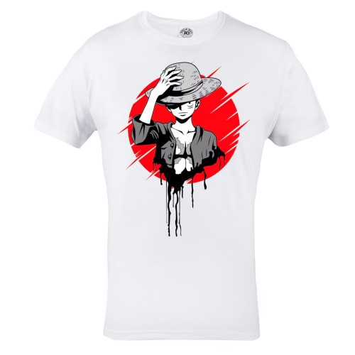 MĘSKA KOSZULKA MANGA ONE PIECE ANIME MONKEY D LUFFY CHŁOPIEC KAPITAN ZAŁOGI SŁOMKOWEGO KAPELUSZA