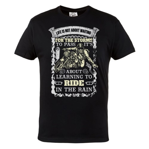 KOSZULKA MOTO MOTORYZACYJNA MOTOCYKL LEARNING TO RIDE IN THE RAIN