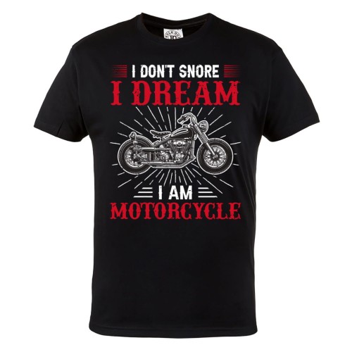 KOSZULKA MOTO MOTORYZACYJNA MOTOCYKL SEN O MOTOCYKLU I DON'T SNORE I DREAM I'M A MOTORCYCLE 1
