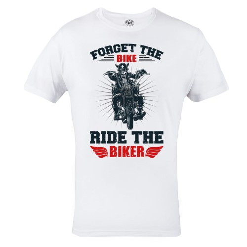 KOSZULKA MOTO MOTORYZACYJNA MOTOCYKL MOTOR FORGET THE BIKE RIDE THE BIKER