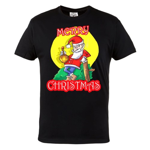 KOSZULKA ŚWIĄTECZNA PIJANY ŚWIĘTY MIKOŁAJ MERRY CHRISTMAS