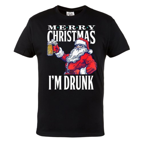 KOSZULKA ŚWIĄTECZNA PIJANY ŚWIĘTY MIKOŁAJ MERRY CHRISTMAS I'M DRUNK 1