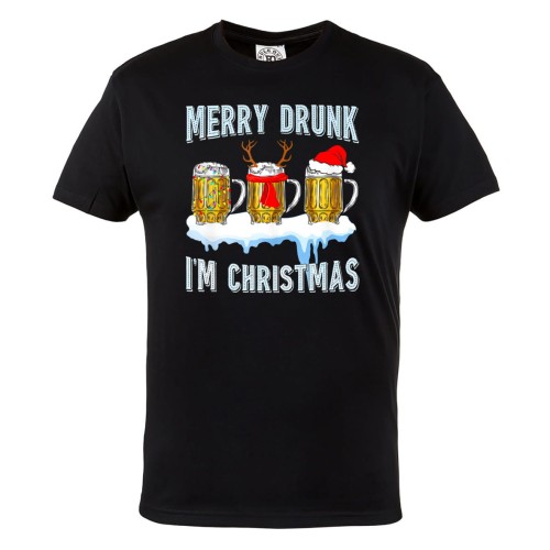 KOSZULKA ŚWIĄTECZNA ŚWIĄTECZNE PIWA MERRY DRUNK I'M CHRISTMAS 1