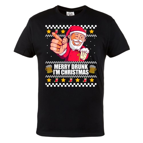 KOSZULKA ŚWIĄTECZNA ŚWIĘTY MIKOŁAJ PIWO MERRY DRUNK I'M CHRISTMAS 1