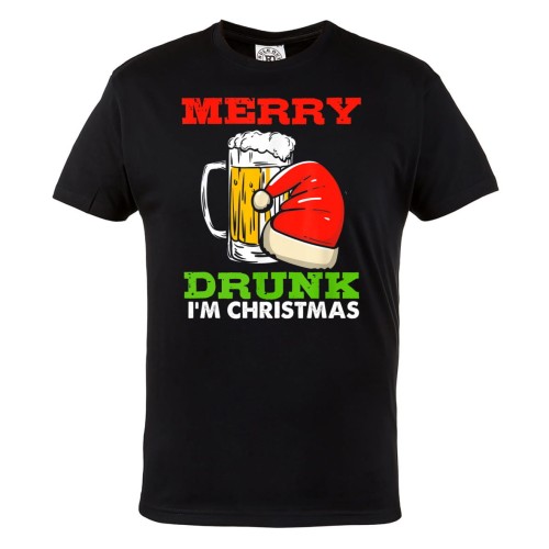 KOSZULKA ŚWIĄTECZNA DLA PIWOSZA PIWO MERRY DRUNK I'M CHRISTMAS 1