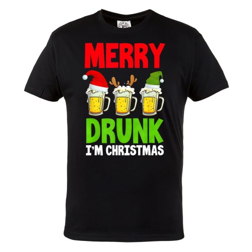 KOSZULKA ŚWIĄTECZNA DLA PIWOSZA PIWO MERRY DRUNK I'M CHRISTMAS