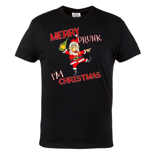 KOSZULKA ŚWIĄTECZNA PIJANY ŚWIĘTY MIKOŁAJ MERRY DRUNK I'M CHRISTMAS