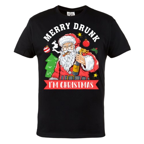 KOSZULKA ŚWIĄTECZNA ŚWIĘTY MIKOŁAJ SANTA CLAUS MERRY DRUNK I'M CHRISTMAS 1
