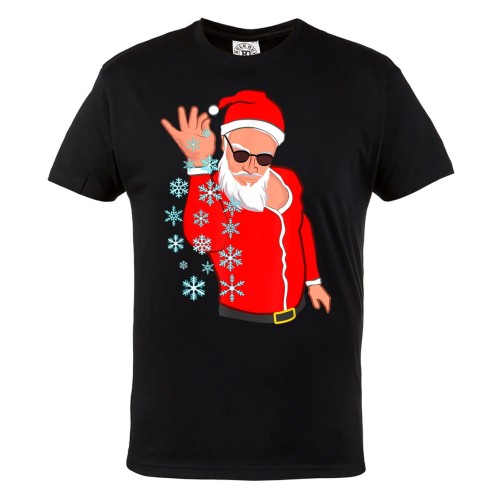 KOSZULKA ŚWIĄTECZNA ŚWIĘTY MIKOŁAJ ŚNIEG FALLING SNOW