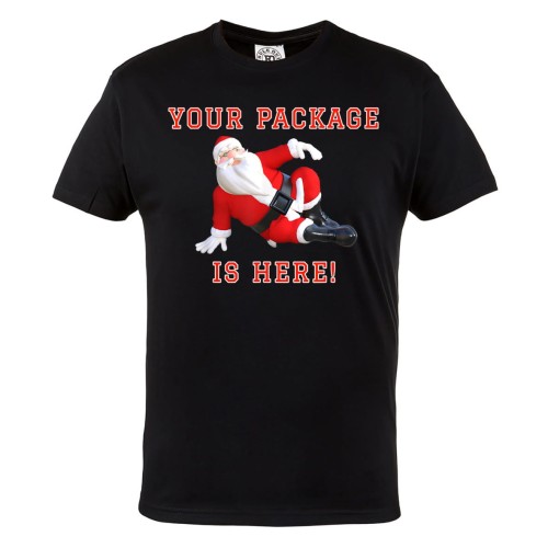 KOSZULKA ŚWIĄTECZNA ŚWIĘTY MIKOŁAJ PREZENT PACZKA YOUR PACKAGE IS HERE 1