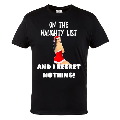 KOSZULKA ŚWIĄTECZNA NA ŚWIĘTA LIST DO ŚWIĘTEGO MIKOŁAJA ON THE NAUGHTY LIST