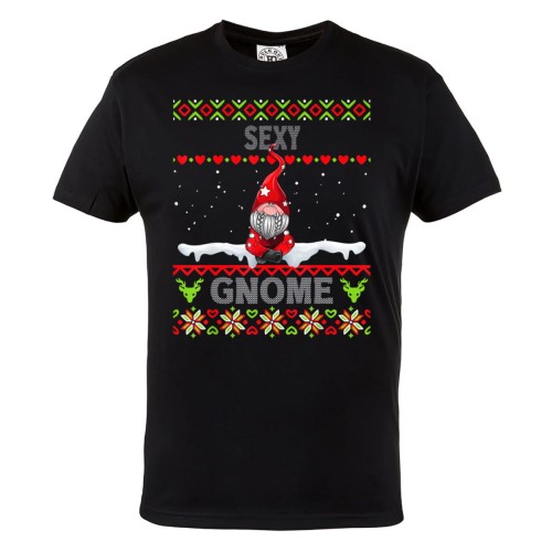 KOSZULKA ŚWIĄTECZNA NA ŚWIĘTA KRASNAL GNOM SEXY GNOME