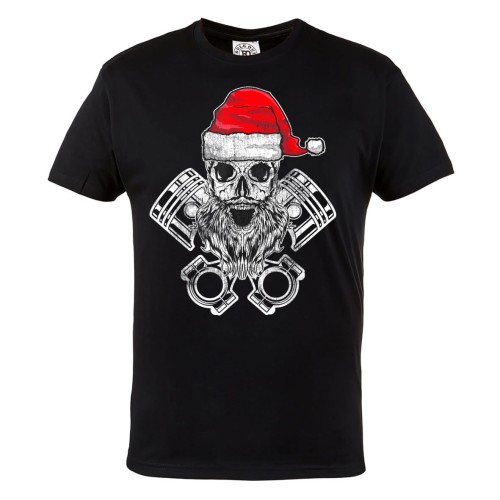 KOSZULKA ŚWIĄTECZNA NA ŚWIĘTA CZASZKA SANTA ŚWIĘTY MIKOŁAJ