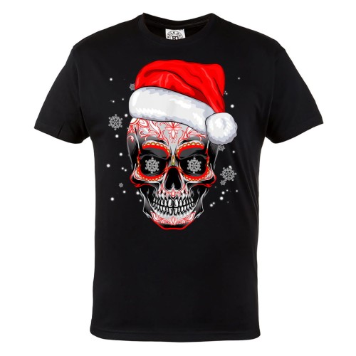 KOSZULKA ŚWIĄTECZNA NA ŚWIĘTA CZASZKA MEKSYKAŃSKA WZORY 1