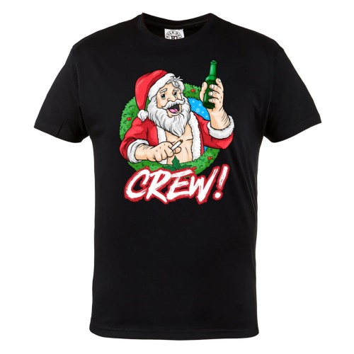 KOSZULKA ŚWIĄTECZNA NA ŚWIĘTA ŚWIĘTY MIKOŁAJ Z PIWEM SANTA CREW