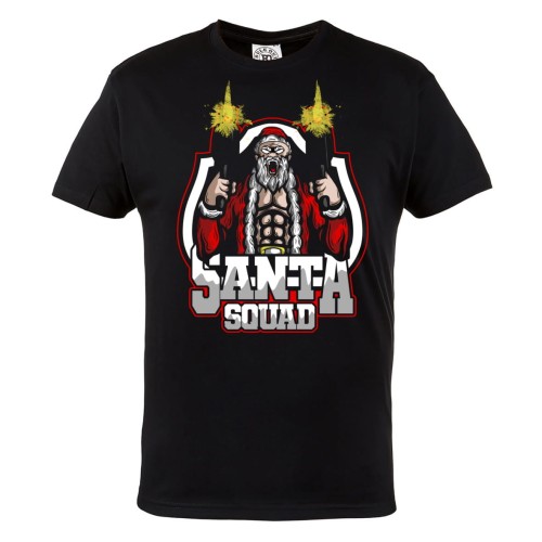 KOSZULKA ŚWIĄTECZNA NA ŚWIĘTA ŚWIĘTY MIKOŁAJ GANGSTA SANTA SQUAD