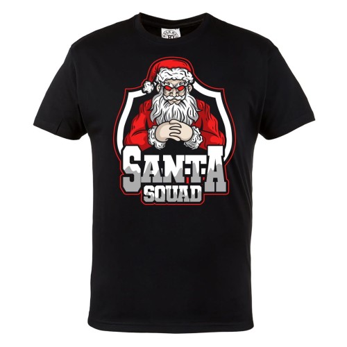 KOSZULKA ŚWIĄTECZNA NA ŚWIĘTA NIEGRZECZNY ŚWIĘTY MIKOŁAJ SANTA SQUAD