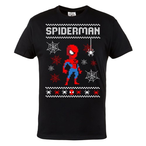 KOSZULKA ŚWIĄTECZNA NA ŚWIĘTA MARVEL SPIDERMAN PAJĘCZYNY