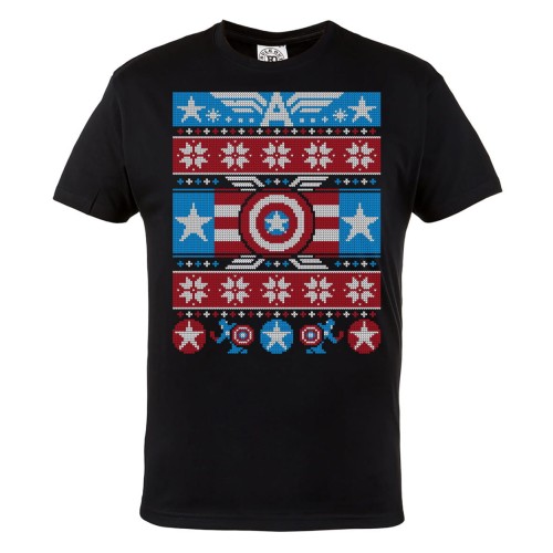 KOSZULKA ŚWIĄTECZNA NA ŚWIĘTA KAPITAN AMERYKA MARVEL STEVE ROGERS 1