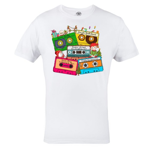 KOSZULKA ŚWIĄTECZNA NA ŚWIĘTA KASETY MAGNETOFONOWE HITY ŚWIĄTECZNE PIOSENKI 1
