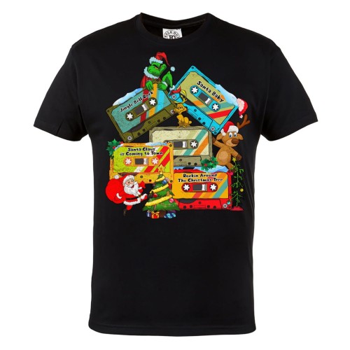 KOSZULKA ŚWIĄTECZNA NA ŚWIĘTA KASETY MAGNETOFONOWE HITY ŚWIĄTECZNE PIOSENKI GRINCH 1