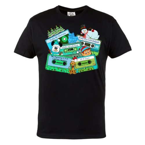 KOSZULKA ŚWIĄTECZNA NA ŚWIĘTA KASETY MAGNETOFONOWE HITY ŚWIĄTECZNE PIOSENKI 1