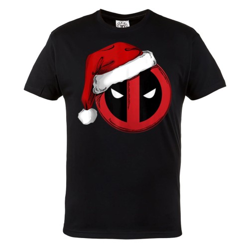 KOSZULKA ŚWIĄTECZNA NA ŚWIĘTA DEADPOOL MARVEL CZAPKA ŚWIĘTEGO MIKOŁAJA  1