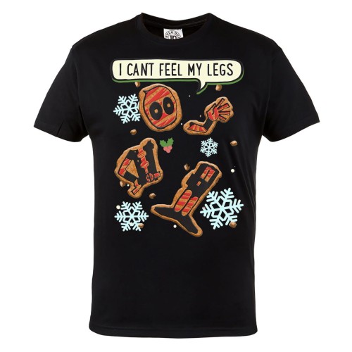 KOSZULKA ŚWIĄTECZNA NA ŚWIĘTA MARVEL DEADPOOL CHRISTMAS I CAN'T FEEL MY LEGS 1