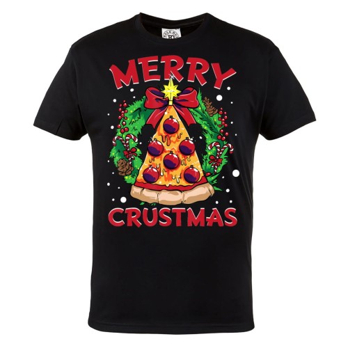 KOSZULKA ŚWIĄTECZNA NA ŚWIĘTA CHOINKA PIZZA CHRISTMAS TREE MERRY CRUSTMAS