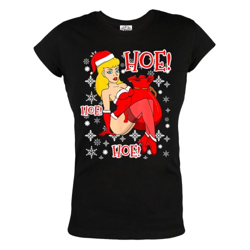 DAMSKA KOSZULKA ŚWIĄTECZNA NA ŚWIĘTA PANI MIKOŁAJOWA HOE HOE HOE 1