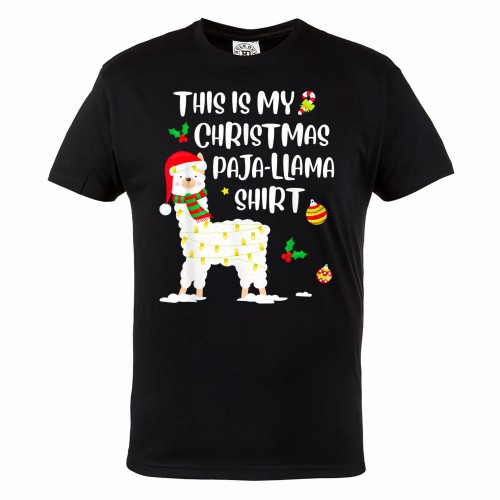 MĘSKA PIŻAMA ŚWIĄTECZNA PREZENT LAMA THIS IS MY CHRISTMAS PAJALLAMA SHIRT 2