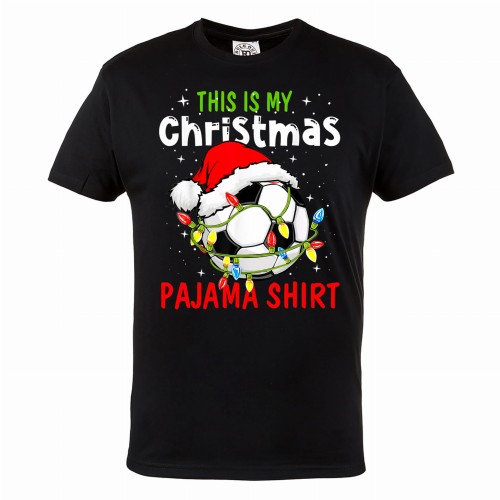 MĘSKA PIŻAMA ŚWIĄTECZNA PREZENT PIŁKA NOŻNA THIS IS MY CHRISTMAS PAJAMA SHIRT 2