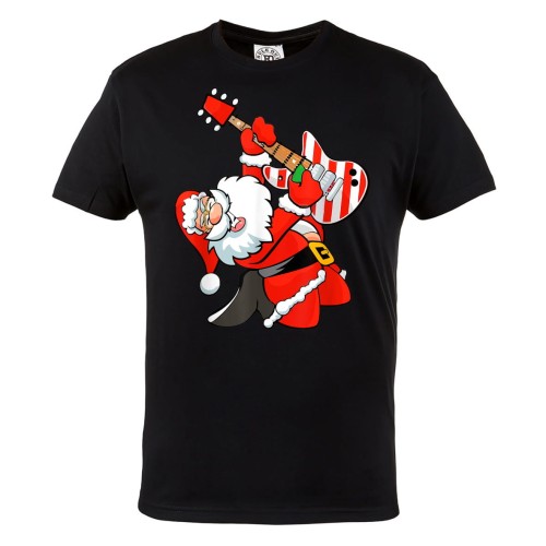 MĘSKA PIŻAMA ŚWIĄTECZNA PREZENT ŚWIĘTY MIKOŁAJ Z GITARĄ 2