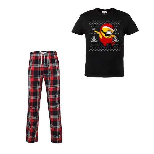 MĘSKA PIŻAMA ŚWIĄTECZNA PREZENT BOŻE NARODZENIE MINIONEK DABBING