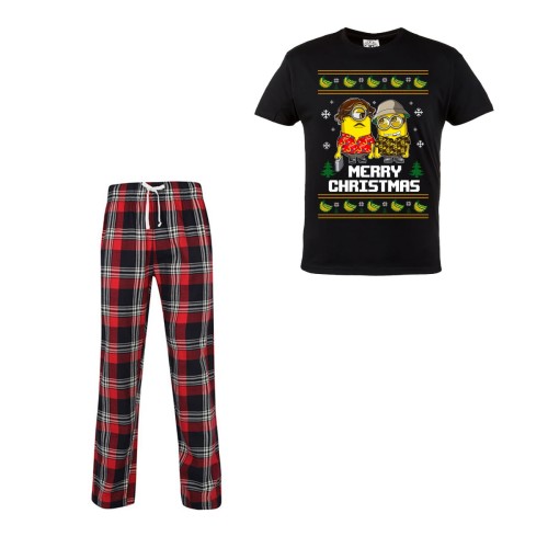 MĘSKA PIŻAMA ŚWIĄTECZNA PREZENT BAJKA MINIONKI MERRY CHRISTMAS 