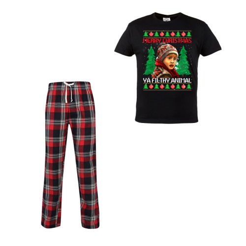 MĘSKA PIŻAMA ŚWIĄTECZNA PREZENT KEVIN SAM W DOMU MERRY CHRISTMAS YA FILTHY ANIMAL 1