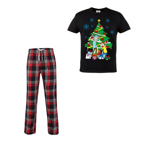 MĘSKA PIŻAMA ŚWIĄTECZNA PREZENT RICK AND MORTY BOŻE NARODZENIE CHOINKA 1