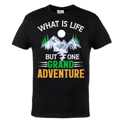 KOSZULKA DLA PODRÓŻNIKA TREKKING GÓRSKIE WYCIECZKI WHAT IS LIFE 1