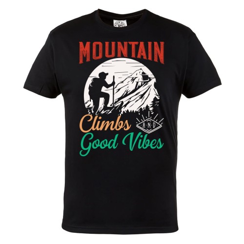 KOSZULKA DLA PODRÓŻNIKA TREKKING GÓRSKIE WYCIECZKI GOOD VIBES 1