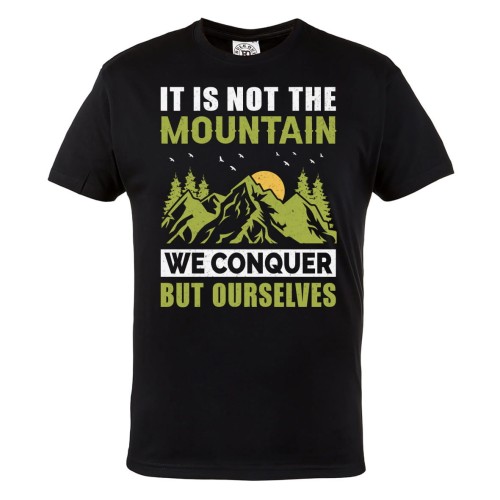 KOSZULKA DLA PODRÓŻNIKA TREKKING GÓRSKIE WYCIECZKI WE CONQUER OURSELVES 1