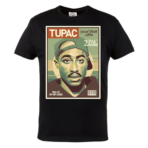 KOSZULKA MUZYCZNA RAPER TUPAC 2PAC SPECIAL TRIBUTE EDITION LEGENDA HIP-HOPU 1