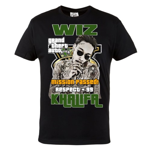 KOSZULKA MUZYCZNA RAPER WIZ KHALIFA GTA GRAND THEFT AUTO HIP-HOP