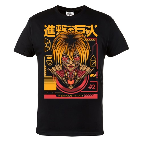 KOSZULKA DARK FANTASY ANIME ATAK TYTANÓW MANGA FEMALE TITAN  1