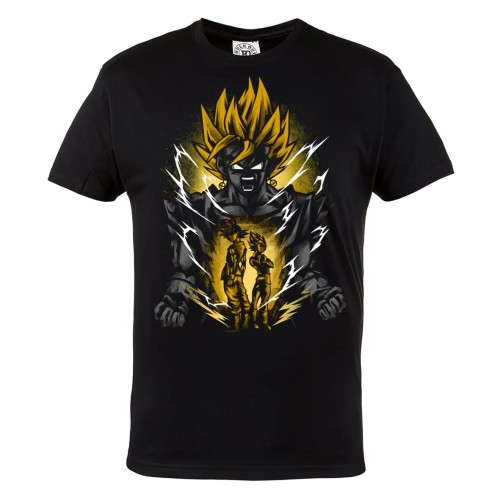 DRAGON BALL Z MĘSKA KOSZULKA Z NADRUKIEM DLA FANA MANGA ANIME GOKU VEGETA